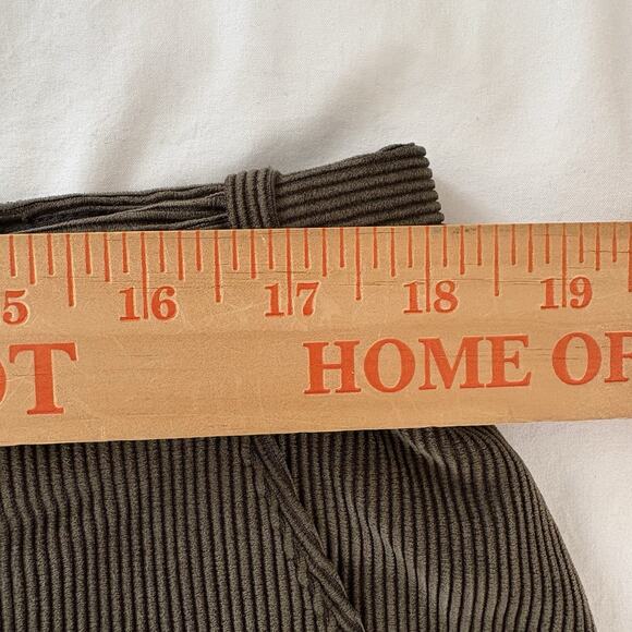 Vintage Haband's Lions Den Men's 36 Medium Green Corduroy Pants Stretch Waist - Picture 8 of 11